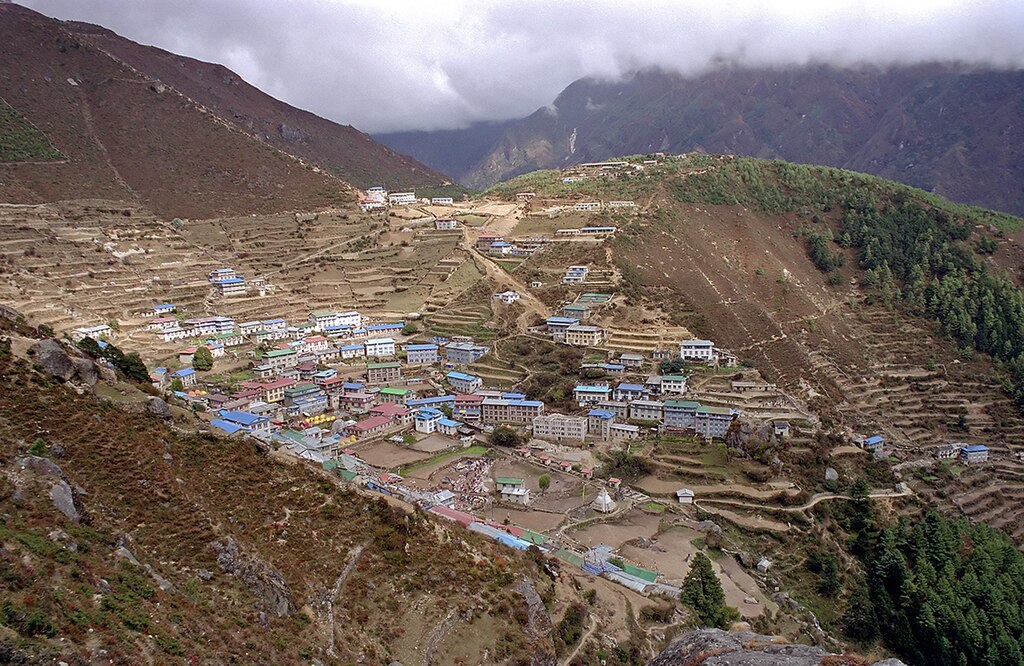 Namche Bazaar: Gateway to the Mount Everest 2 Namche Bazaar, in a 2001 picture
