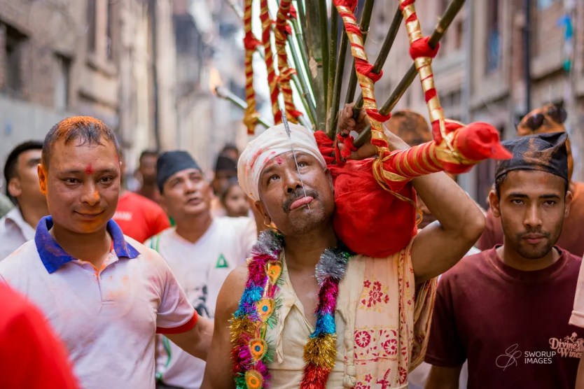 Nepal's Thrilling Spectacle: A Look at Biska Jatra 2 Tongue Piercing Festival | Jibro Chhedne Jatra (जिब्रो छेड्ने जात्रा)