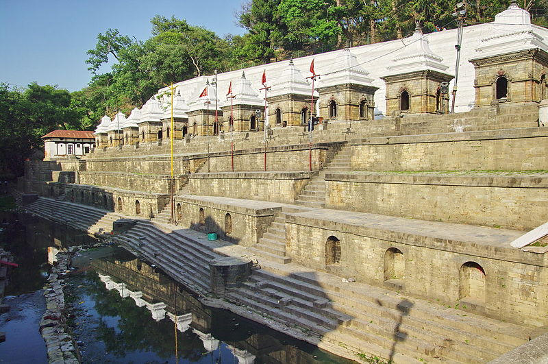Pashupatinath Temple: A Spiritual Haven in Nepal 2 Pandra Shivalaya and ghat (viewpoint for tourist from adjacent side of river Bagmati, East of the main temple)