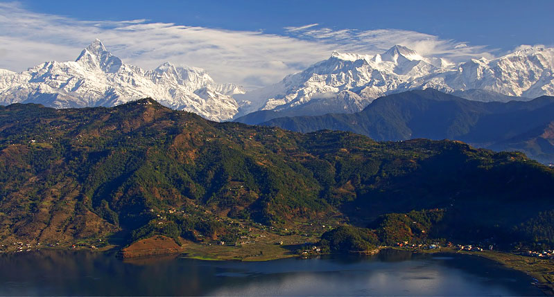 Annapurna Conservation Area: A Nature Lover's Paradise 3 Annapurna range as seen from Pokhara
