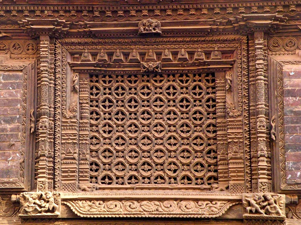The Art of Wood Carving in Nepal: A Cultural Treasure 2 Wood carved window, Bhaktapur