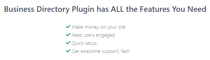 business directory plugin features