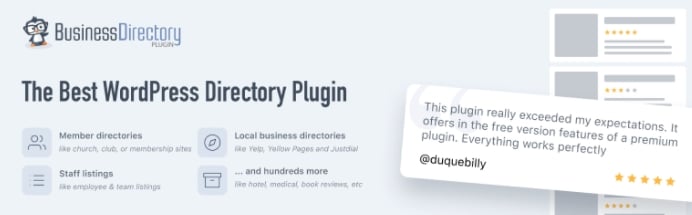 business directory plugin works with elementor