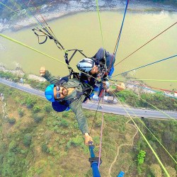 paragliding in Chitwan