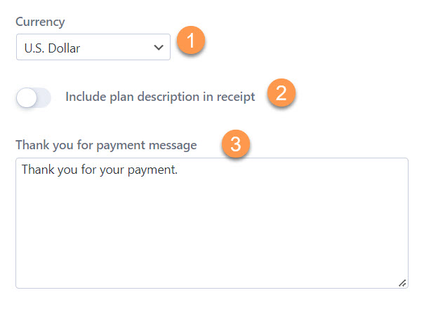 payment settings