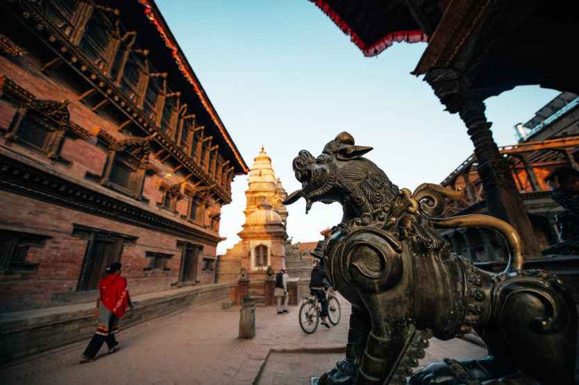 old temple on patan durbar square