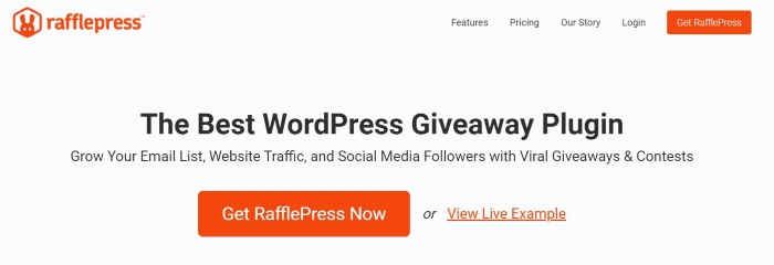 RafflePress enables you to host contests and giveaways on your site.