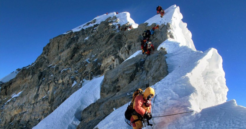 Snowstorm on Mount Everest