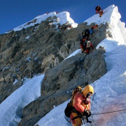 Snowstorm on Mount Everest