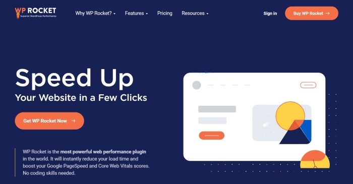 WP Rocket is one of the best WordPress plugins for site performance.