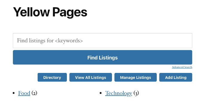 directory front-end top