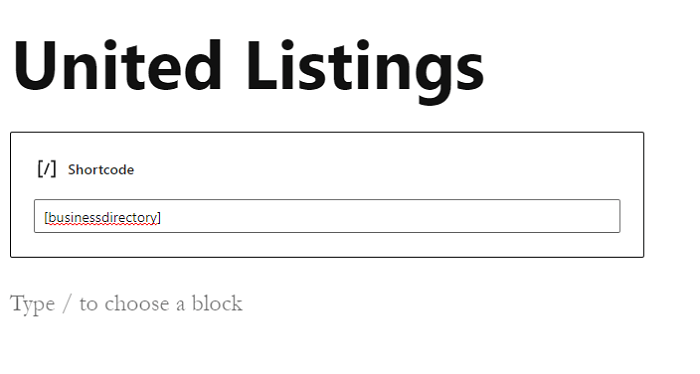 A sample directory page used by houses for sale websites.