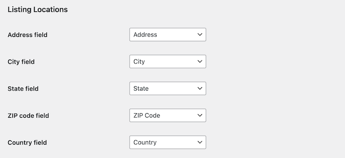 google maps module form fields