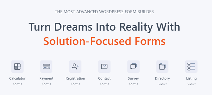 Formidable Forms - the best WordPress contact forms plugin for power