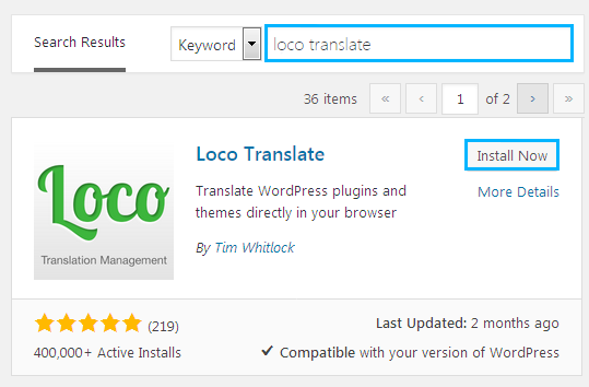 Search results for Loco Translate