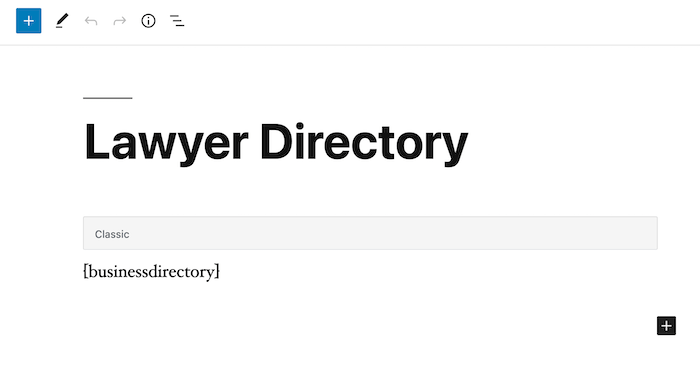 lawyer directory page backend