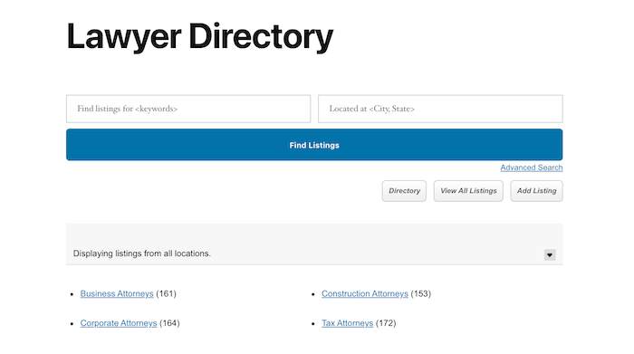 Lawyer Directory