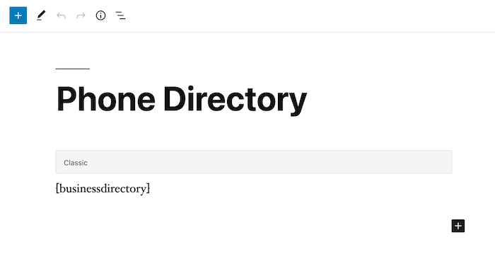 Phone directory home back-end