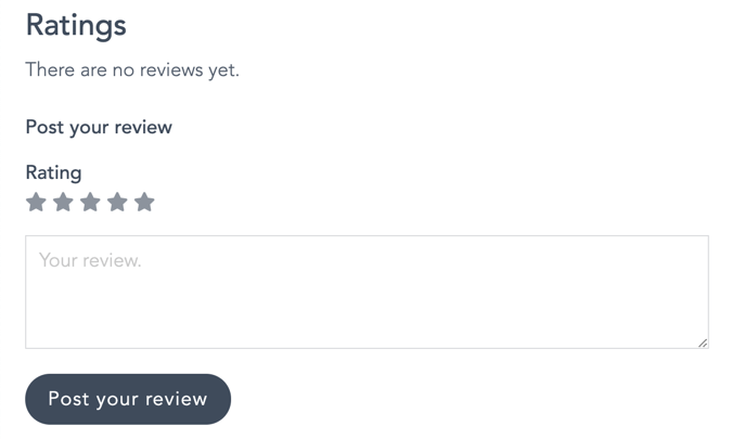 wordpress review and ratings form