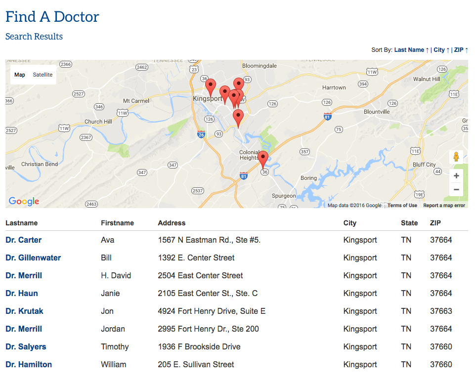 One of the best business directory websites, the Tennessee Chiropractic Association.