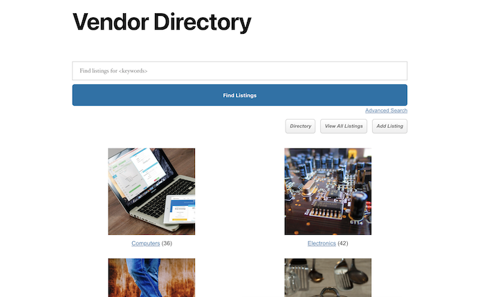 vendor directory main archive